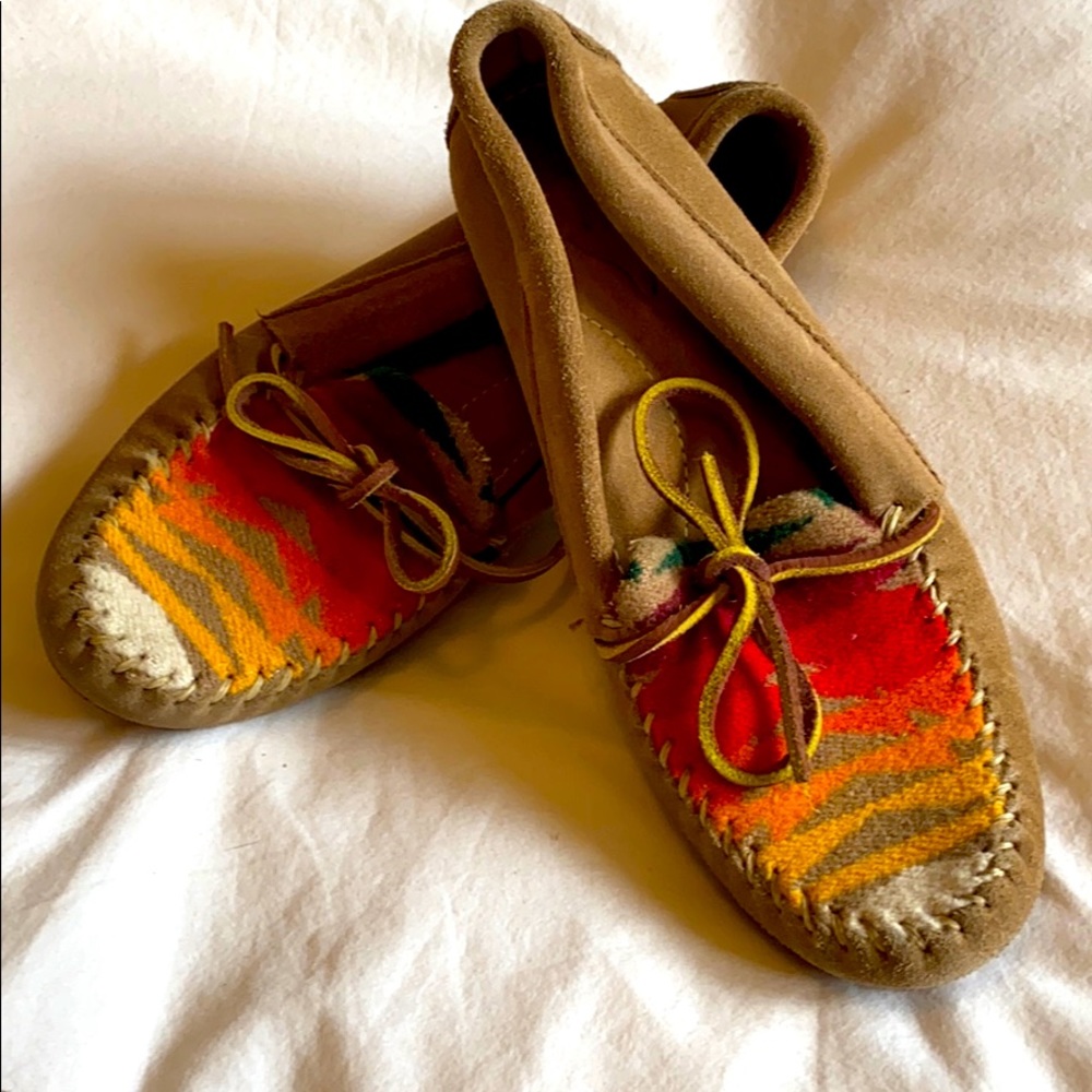 Boho manolita Pendleton style moccasins sz 7.5 / 7